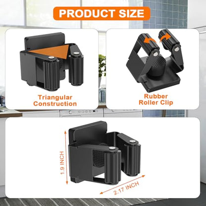Strong Magnetic Mop Broom Holder, 4 Pack | Heavy Duty Magnetic Mop Hanger, For Refrigerators,Laundry Room Garage Kitchen Workshops - size: 4Pcs Magnetic Broom Holder