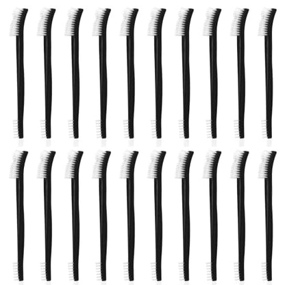 cobee 20Pcs Double-Ended Cleaning Brushes, Plastic Small Cleaning Brush Stiff Bristles Crevice Brushes All Purpose Detailing Brush for Bathroom Kitchen Home Small Space