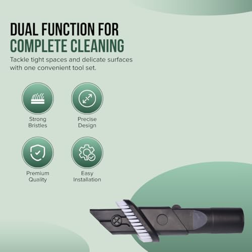 Selgo Replacement Combination Dusting Brush & Crevice Tool for Various Bissell Vacuum Cleaners