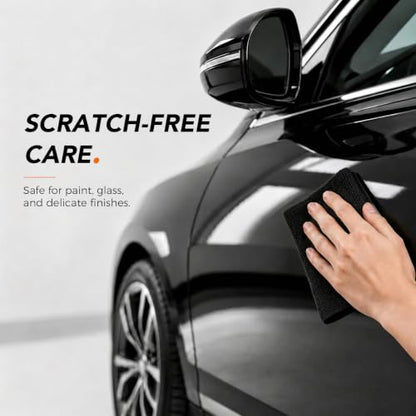 UNIMADE Microfiber Cleaning Cloth, 150 Pack Microfiber Towels for Cars - color: Grey & Orange & Black