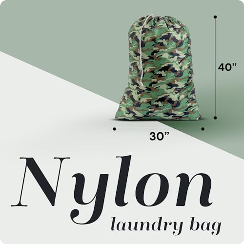 Handy Laundry XL Nylon Laundry Bag 22"x32", Heavy Duty, Camouflage - color: Camouflage, size: 30" x 40"