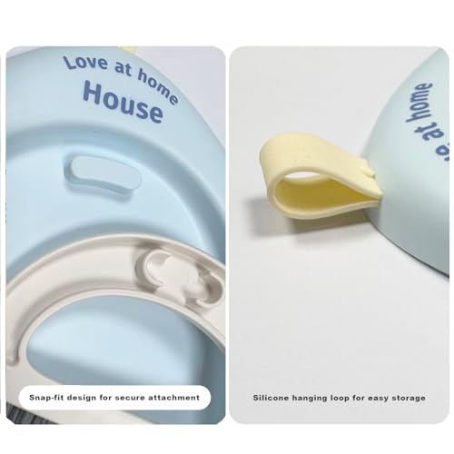 Small Dustpan and Broom Set,Mini Handheld Dust pan with Cleaning Brush Set for Home Desktop, Sofa,Office,Keyboards, Pet Care Household,Camping (Blue)