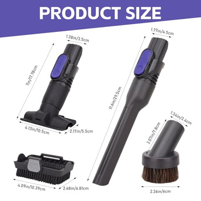 IX141 Vacuum Replacement Attachments for Shark Cordless Vacuums Ix141 Iz462h Iz483h Iz363ht Iz361h Iz163h Iz362h Removable Two-in-one Crevice Tool Brush for D-Shaped Vacuum