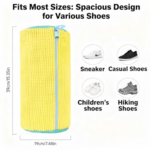 Reusable Shoe Laundry Bags 2 Pack for Washer Dryer, Oversized Shoe Bags