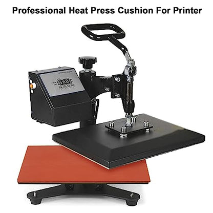 15 x 15 Inch Silicone Heat Press Mat Pad, 0.3” Thickest Silicone Pad for Heat Press Machine, Flat Heat Transfer Press Replacement Pad - color: Mat
