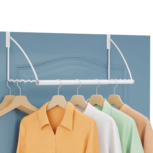 Tajsoon Over the Door Hanger Expandable & Adjustable, White - color: White, size: 18.5"L