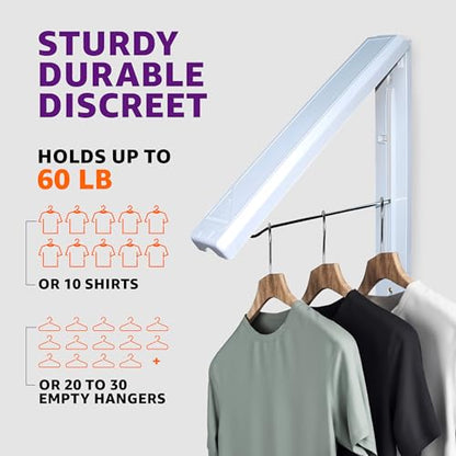 InstaHanger Collapsible Wall & Over Door Drying Rack (Bracket Included) - size: 1 Pack with Over the Door Bracket