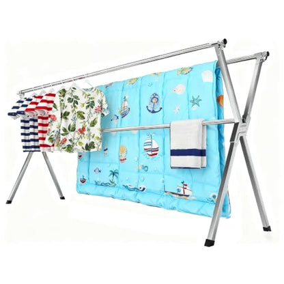 Drying Racks Clothing for Outdoor with 20 Windproof Hooks - size: 81.55 inches