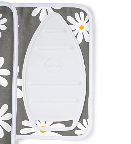 Encasa XO Ironing Mat, Heat Resistant Pad 28"x20" Daisy Grey - color: Daisy Grey, size: Small