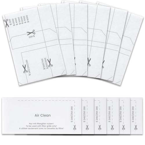 Pymin 6pcs engine protection filter and vacuum cleaner filter set for Miele - size: E-6Pcs