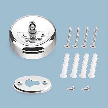 Clatoon Retractable Clothesline 9.0 Feets Adjustable, 304 Stainless Steel