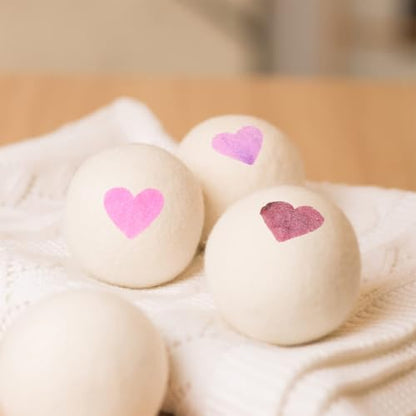 Wool Dryer Balls Reusable Natural Fabric Softener 100% New Zealand Wool Balls for Dryer Reduce Clothing Wrinkles and Saves Drying Time
