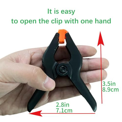3.5 Inch 10pcs Plastic Small Spring Clamps Heavy Duty Clips Plastic Clips