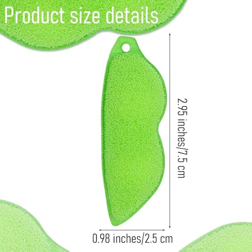 6 Pcs Magic Beans Bottle Cleaner Sponge Dust Sponge For Cleaning Reusable Bean Shape Water Bottle Cleaning Sponge Green Heat Resistance Bottle Brush For Internal Cleaning Of Small Mouth Cleaning Tools