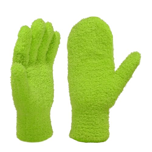 2 Pcs Microfiber Gloves for Plants, Reusable Leaf Cleaning Gloves, Washable Dusting Glove for Indoor Greenery Plants Leaves Houseplants