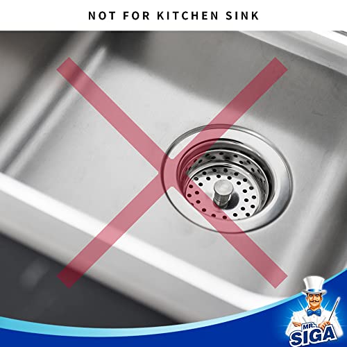 MR.SIGA Bathroom Sink Strainer Bathtub Lavatory Sink Drain Strainer, 3 Pack