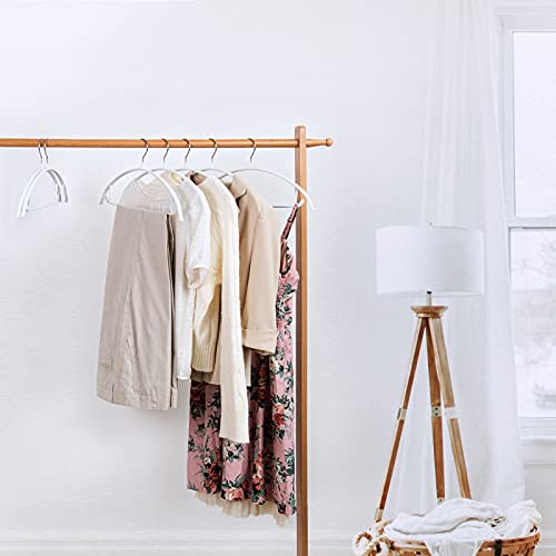 Nature Smile Non Slip PVC Coating Sweater Hangers,Dress Suit Coat Hangers,Shoulder Bump Free Golf T Shirts Clothes Hangers (White Color 20 Pack) - color: White, size: 20 Pack