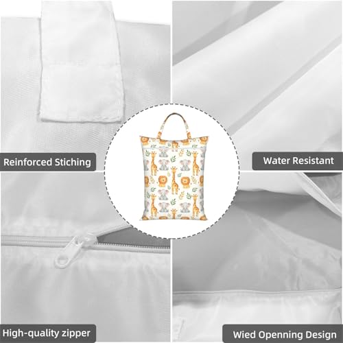 Cute Animals Travel Laundry Bag Washable Dirty Clothes Bag for Gym - color: Cute Animals