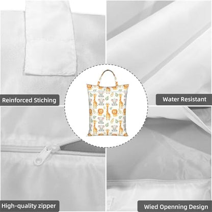 Cute Animals Travel Laundry Bag Washable Dirty Clothes Bag for Gym - color: Cute Animals