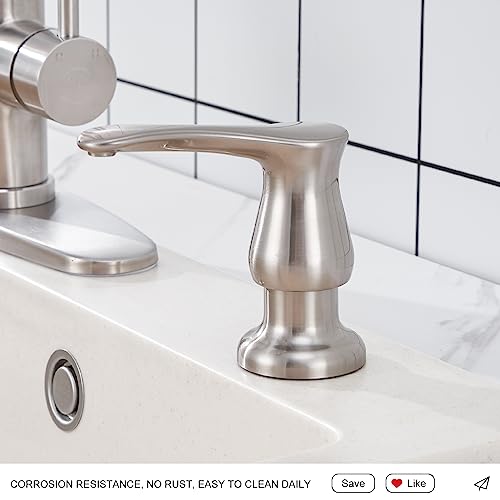 GAGALIFE Kitchen Sink Soap Dispenser Brushed Nickel, G0086BN-G - color: Brushed Nickel, size: with Hose
