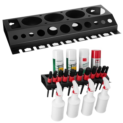 Car Detailing Brush Storage Rack Detailing Spray Bottle Holders Wall Mount