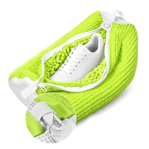 Shoe Washing Machine Bag, Shoe Laundry Bag for Washer and Dryer - color: Green, size: 1 PACK
