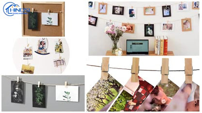 30pcs Large Wooden Clothespins, Sturdy and Heavy Duty Clothes Pins for Hanging, Outdoor, Crafts