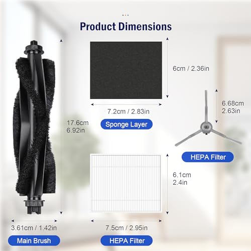 Replacement Parts Compatible with eufy L60 / L50 Vacuum Robot,20 Pcs