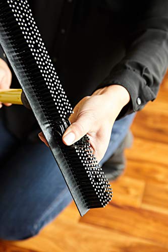 FURemover Pet Hair Removal Rubber Broom, Heavy Duty Cleaning 18" Broom Head - color: Furemover Heavy Duty Outdoor Broom