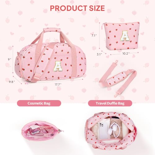 YOOLIFE Travel Duffle Bag for Girls Birthday Gifts, Kids Dance Bag, Pink P - color: Pink, style: P