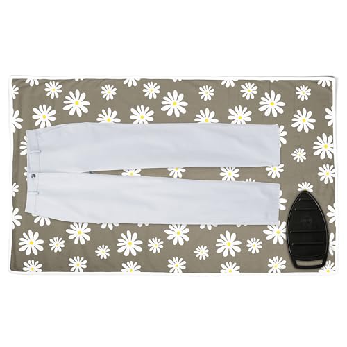 Encasa XO Ironing Mat, Heat Resistant Pad 48"x28" Daisy Grey - color: Daisy Grey, size: Large