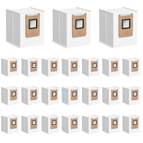24 Pack Dust Bags Replacement for Eufy E25, E28, C28 Robot Vacuum Cleaner with Self-Empty Station, Effective Filtration, Leak-proof, 3.2L Large Capacity - size: 24pack