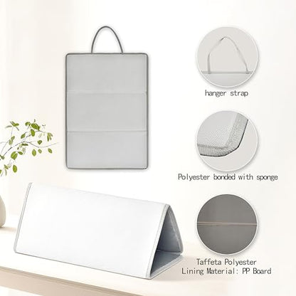 Mini Ironing Mat with Mesh Pad, Foldable & Portable - size: 19.9"L x 14.2"W