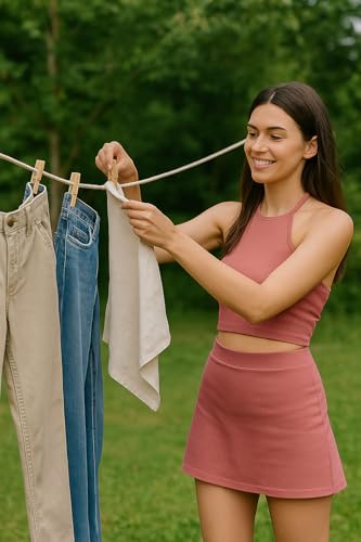 100 Ft Heavy Duty Braided Cotton Rope Clothesline Approximately #6 1/4" 6 mm Multi Purpose Home Boat Camping (Pack of 2) - size: Size #6 (Pack of 2)