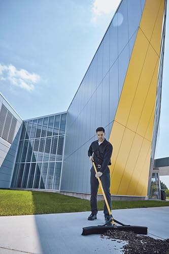 Rubbermaid Commercial Products Maximizer 36" Push to Center Push Broom Polypropylene Fill Black Angled Sides Medium Bristles for Indoor/Outdoor Multi-Surface Use - style: 36" Multi-Purpose Pushbroom