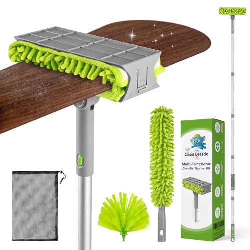 Ceiling Fan Cleaner Duster with 6 Ft/77'' Extendable Handle