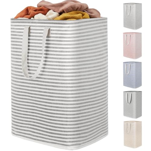 Lifewit 80L Large Laundry Baskets, 1 Pack, Reinforced Handles, Grey - color: Grey, size: 80L