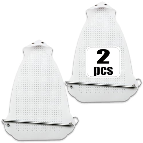 Universal Iron Soleplate Cover, 2-Pack 0.5mm Anti-Scorch Protector Shield - Prevents Burns & Fabric Adhesion, Easy Fit Accessory for Electric Irons