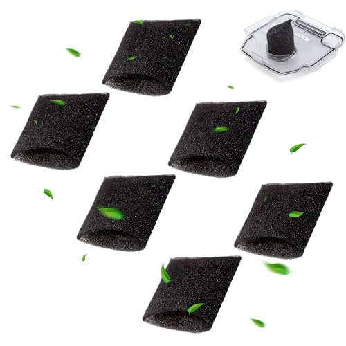 6 Pack Sponge Foam Tank Filter Replacement Part Compatible with Hoover Steam Vacuum Cleaner F5800 Series, Extractor Foam Recovery Tank Cup