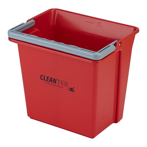 Restaurantware 6 qt Red Cleaning Bucket - color: Red, size: 6 Quarts