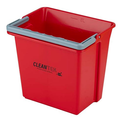 Restaurantware 6 qt Red Cleaning Bucket - color: Red, size: 6 Quarts