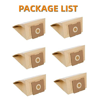 JEDELEOS Replacement Dust Bags for Bissell Zing and PowerForce Bagged Canister 4122 4122D 1668 1668C 1668W 2154A 2154C 2154W and 1608 Series, Replace Parts 2138425 (Pack of 6) - style: 6-Pack
