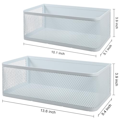 Picowe 2 Pack Magnetic Laundry Organizer, Magnet Basket for Laundry Room,16.5lb Capacity Magnetic Shelf for Washer /Dryer, Fridge & Small Spaces ( L+XL, White) - color: White, size: 2 Pack (L+XL)