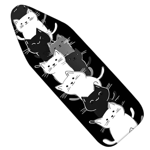 Nuxovilar Stacked Cats Ironing Board Cover 15x54 Inches Polyester - color: Ywp99469