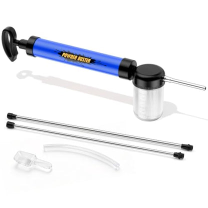 Diatomaceous Earth Powder Duster Applicator with Adjustable 4FT Rod Blue - color: Blue
