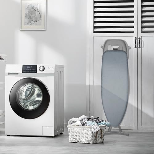 SheeChung Ironing Board Cover and Pad 18"x49",Wide Ironing Board Cover - color: Grey Blue, size: 49"L x 18"W
