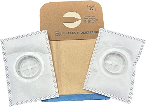 Replacement Style C Bags For Electrolux Type C Canister Vacuums - (96 Bags / 8 After-Filters) - style: 96 Bags / 8 After-Filters