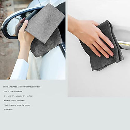 10pcs Genie Cloth Magic Cloth,Genie Magic Cleaning Cloth,Lint Free MicrofiberCleaning Cloths for Glass, Window, Kitchen,Stainless Steel,Cars & Screens,Reusable