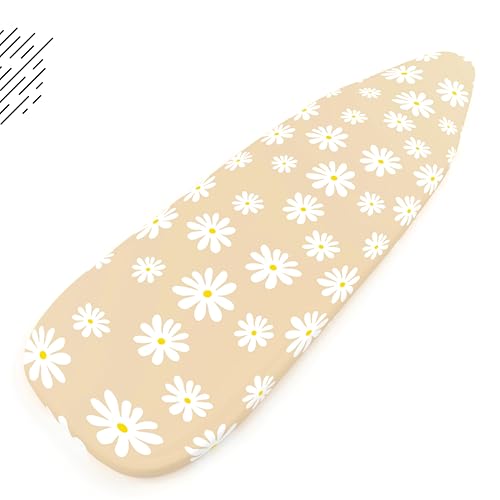 Encasa XO Ironing Board Cover and Pad, Thick Felt 42"x14" - color: Daisy Beige, size: Medium (42"x14")