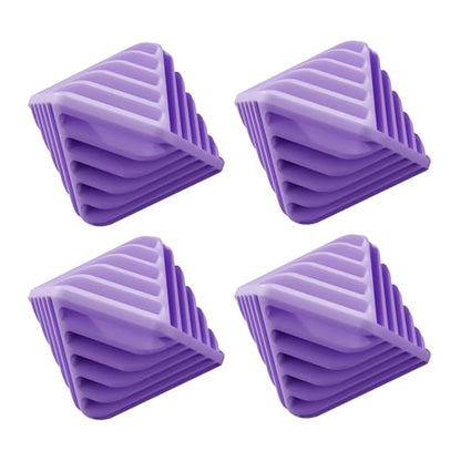 4 Pcs Reusable Laundry Anti Static Balls，Cube Agitator Balls (Purple) - color: Purple